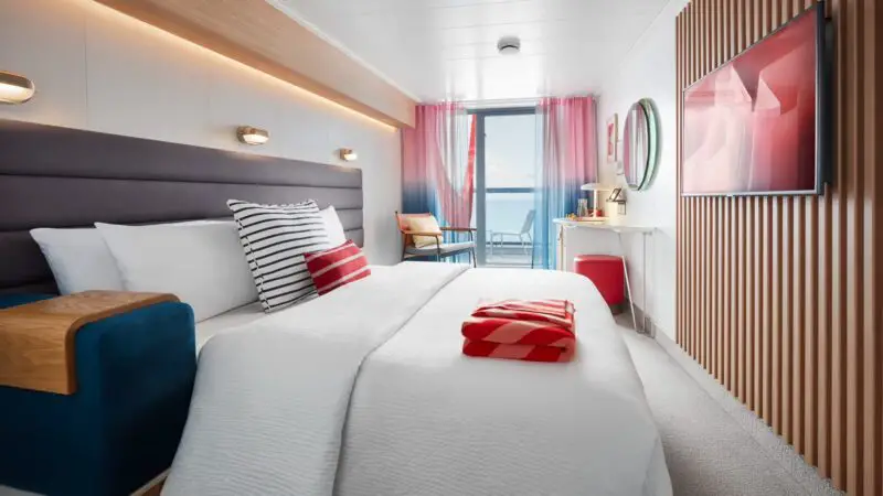Central Sea Terrace cabin on Virgin Voyages cruise ships