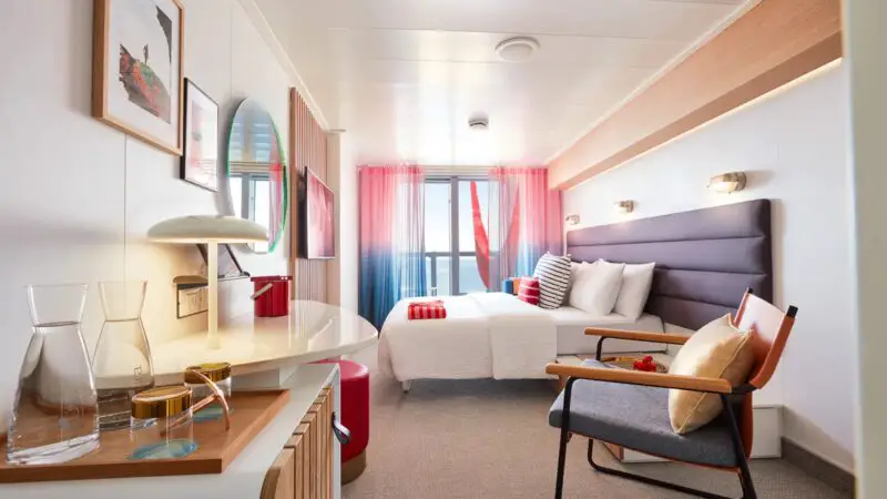 XL Sea Terrace cabin on Virgin Voyages cruise ships