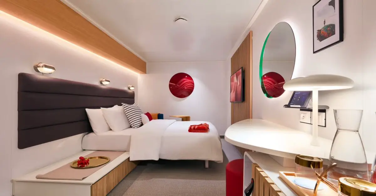 The Insider cabin on Virgin Voyages cruise ships