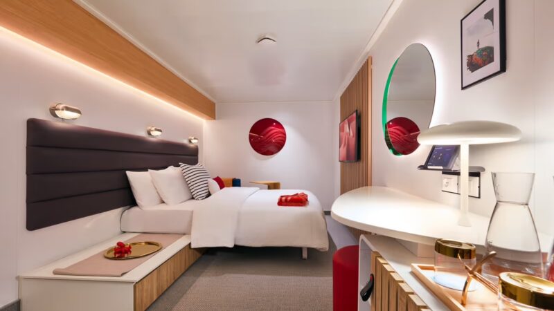 The Insider cabin on Virgin Voyages cruise ships