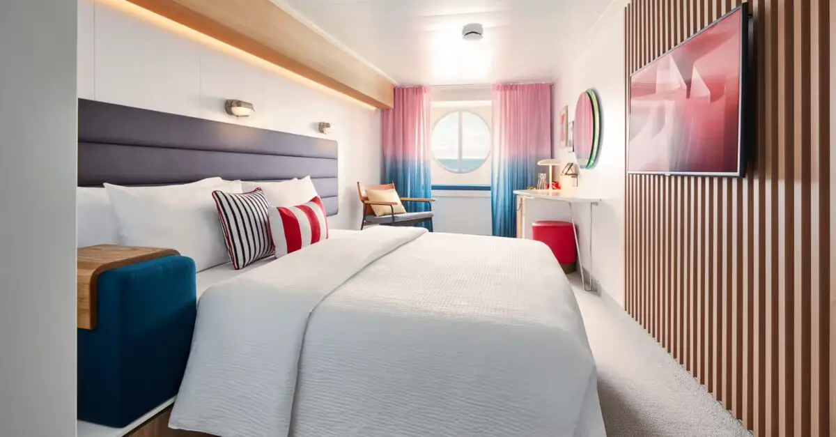 The Sea View cabin on Virgin Voyages cruise ships