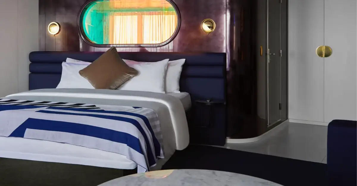 Gorgeous Suite cabin on Virgin Voyages cruise ships