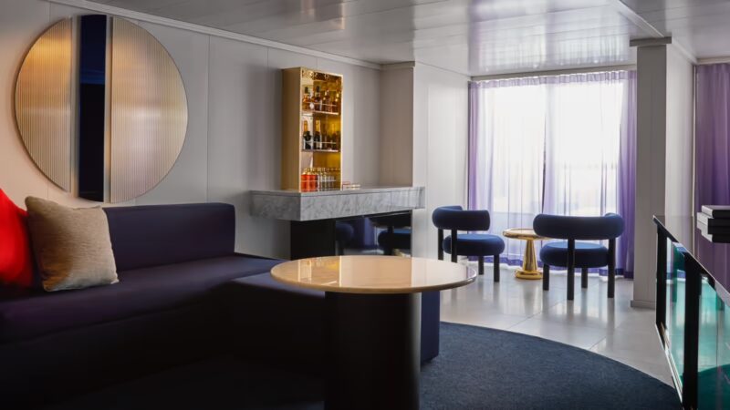 Fab Suite cabin on Virgin Voyages cruise ships