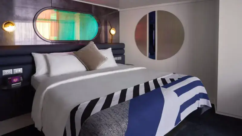 Seriously Suite cabin on Virgin Voyages cruise ships