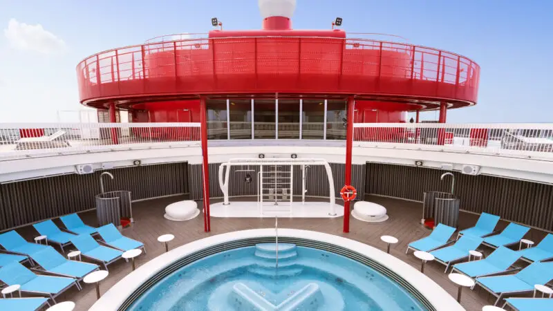 Well-being Pool on Virgin Voyages cruise ships