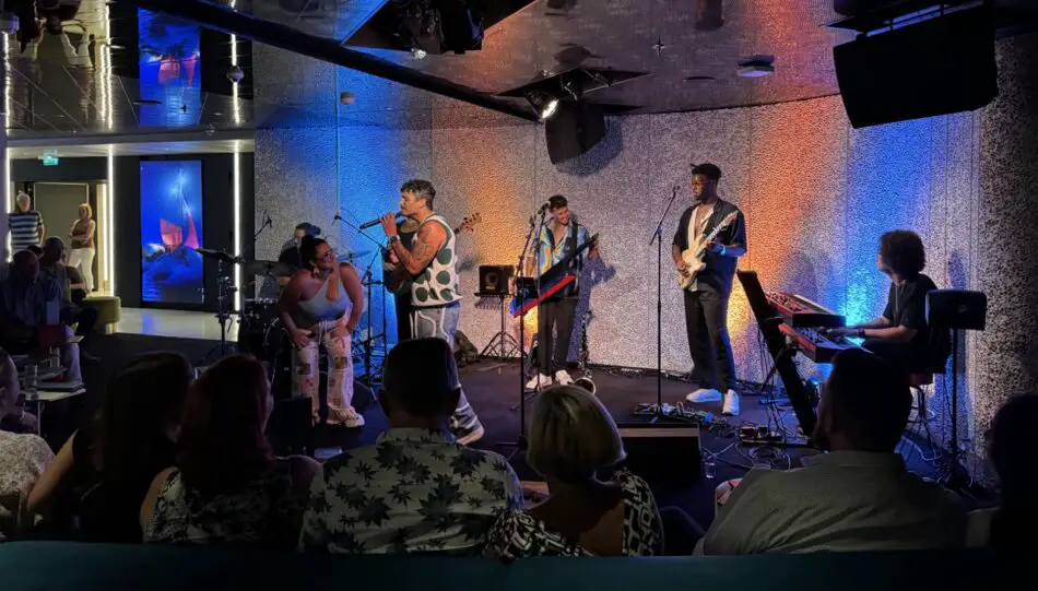 The Free Label perform in this intimate venue setting