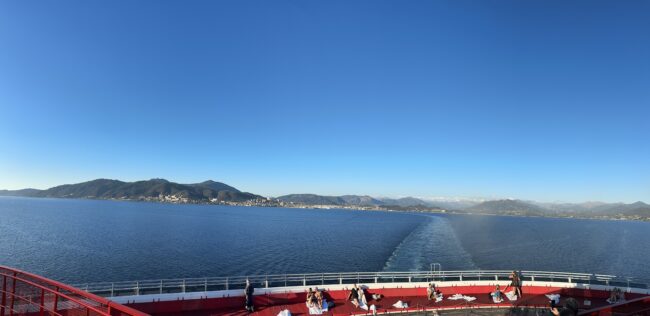 A Mountain View at sea