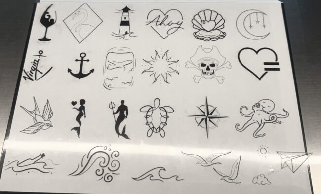 Squid Ink 2024 Tattoo Flash Sheet