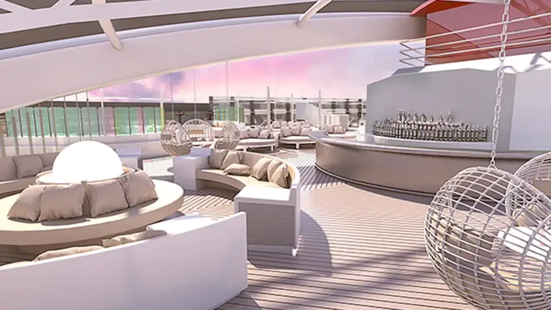 Richard’s Rooftop Bar on Virgin Voyages cruise ships