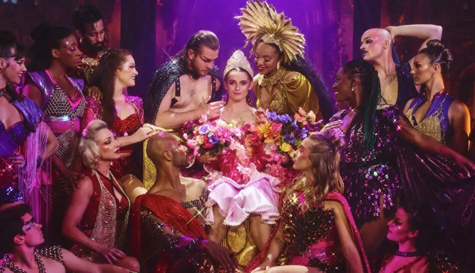 Persephone tells the story of Zeus and Demeter’s daughter, reimagined by Holly-Anne Devlin for Virgin Voyages, debuting on Resilient Lady in 2023 and Scarlet Lady in 2025.