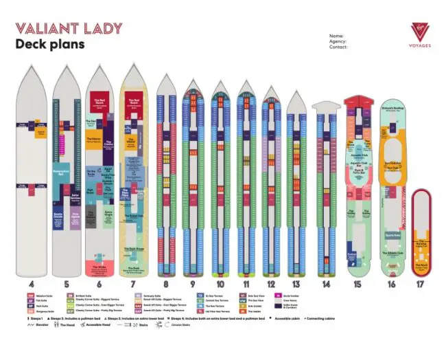 Virgin Voyages Valiant Lady Deck Plan