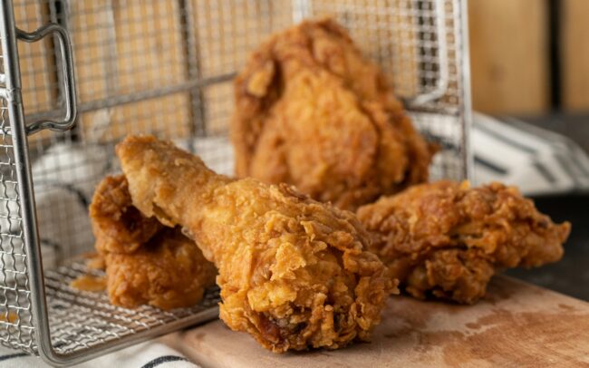 Bubbles & Bites offers Fried Chicken with Champagne