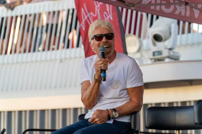 Sir Richard Branson at the 2024 Celebration Voyage