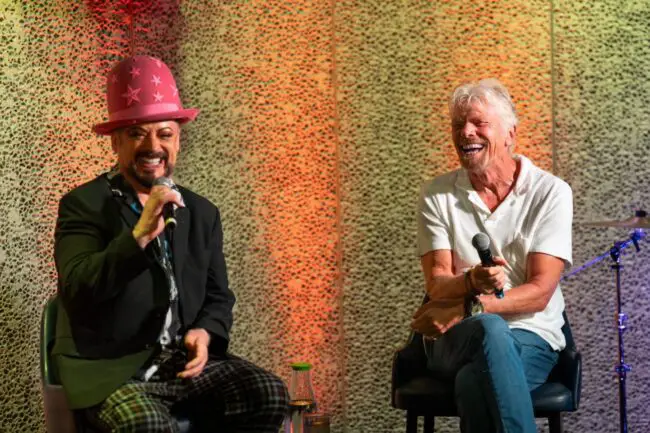 Boy George joined Sir Richard Branson on the 2024 Celebration Voyage