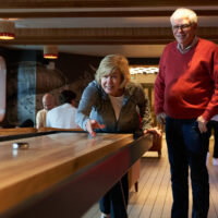 Shuffleboard Showdown on Virgin Voyages cruise ships