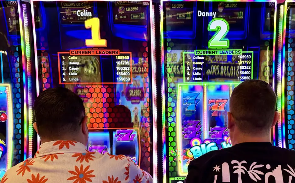 Sailors compete against each other at Tournamentys: The One with the Slots