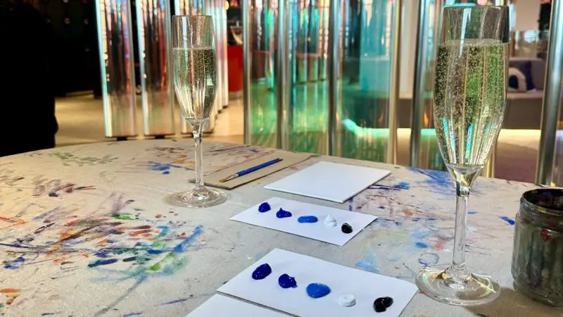 Painting & Boozy Bevvies on Virgin Voyages cruise ships