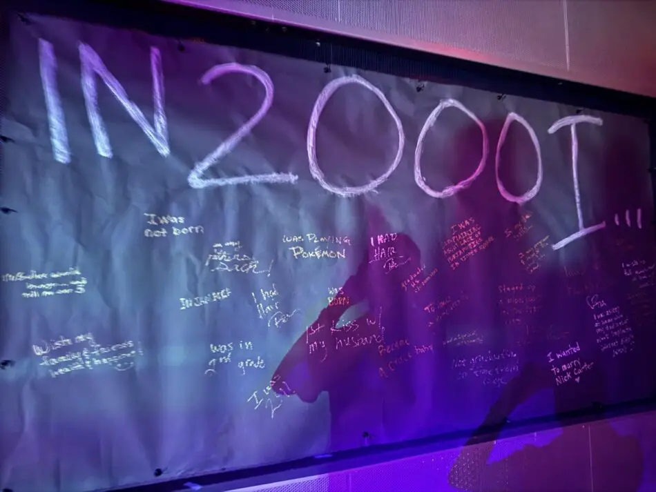 Sailors are encouraged to write their hopes for 2000