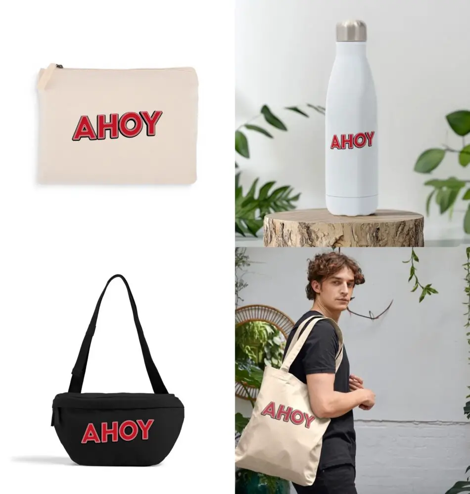 AHOY Collection including bags, bottles and totes