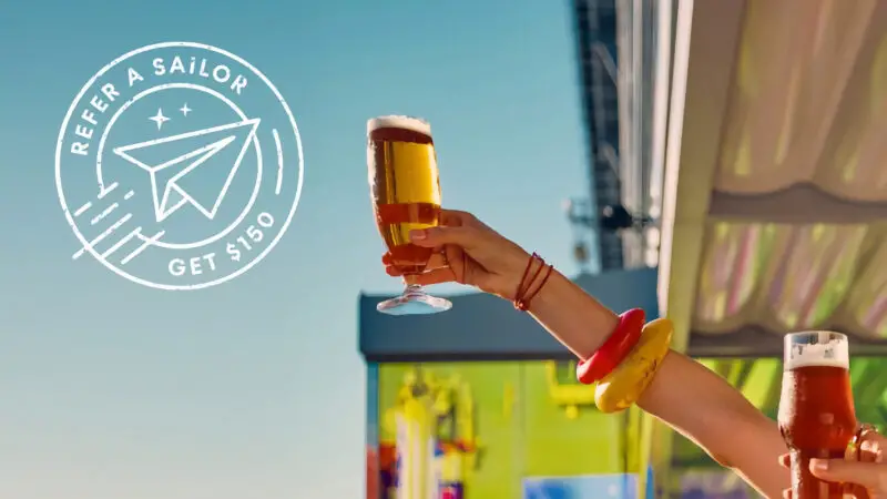 Virgin Voyages’ Refer a Sailor program is back lets you and your friends earn a Bar Tab each when referring new Sailors for their first voyage.