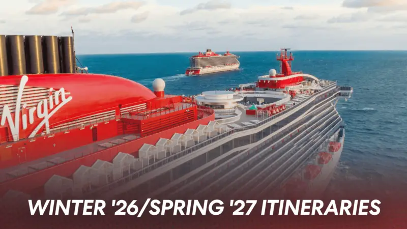 New Winter 2026/Spring 2027 Itineraries Announced