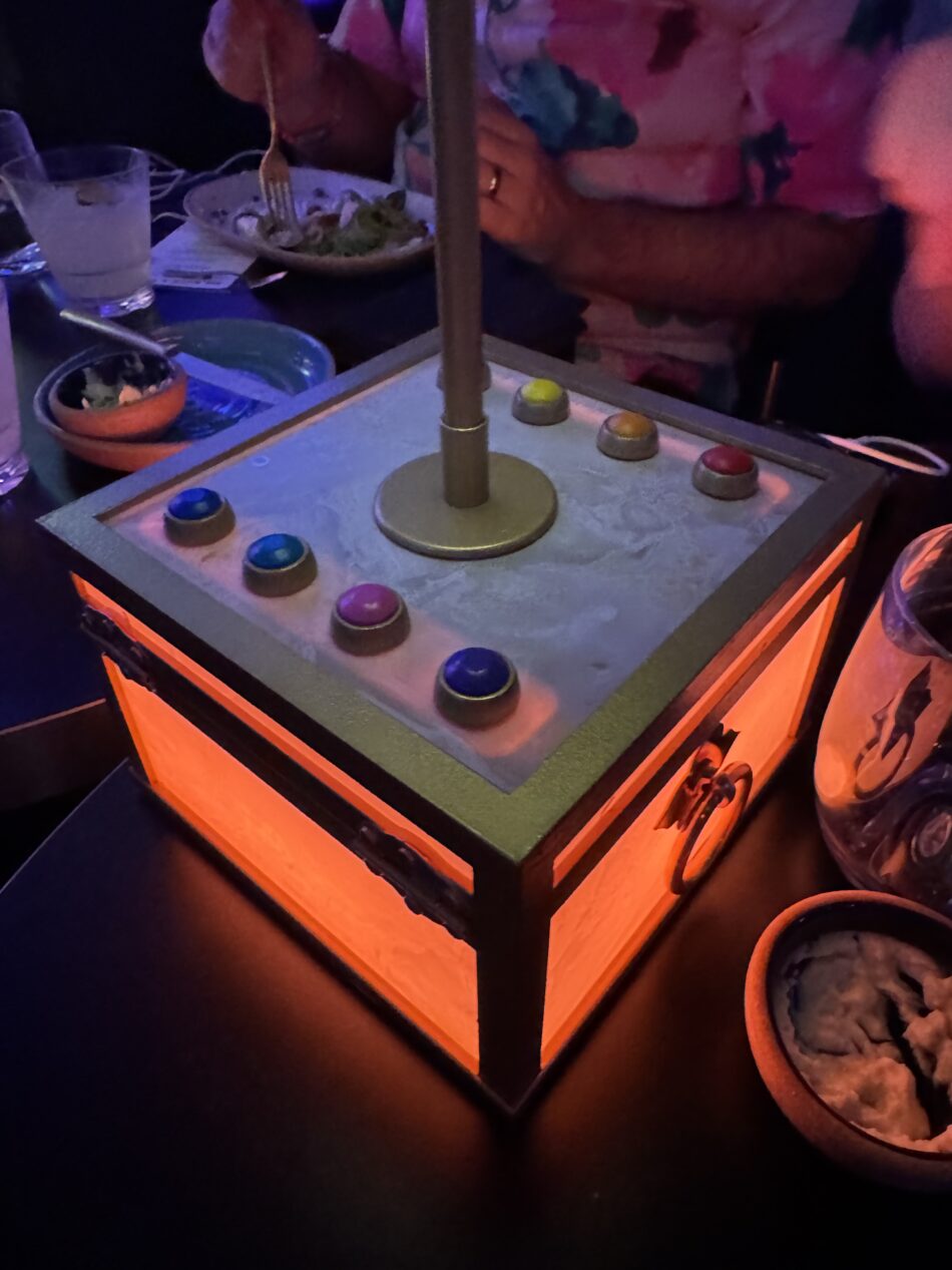 Sailors choose Lady Valentina's successor using buttons on the table lamp