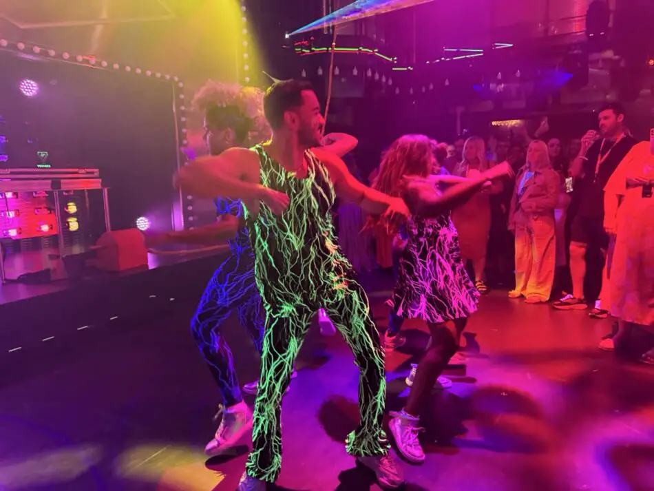 One of the Electric party activations with The Happenings Cast