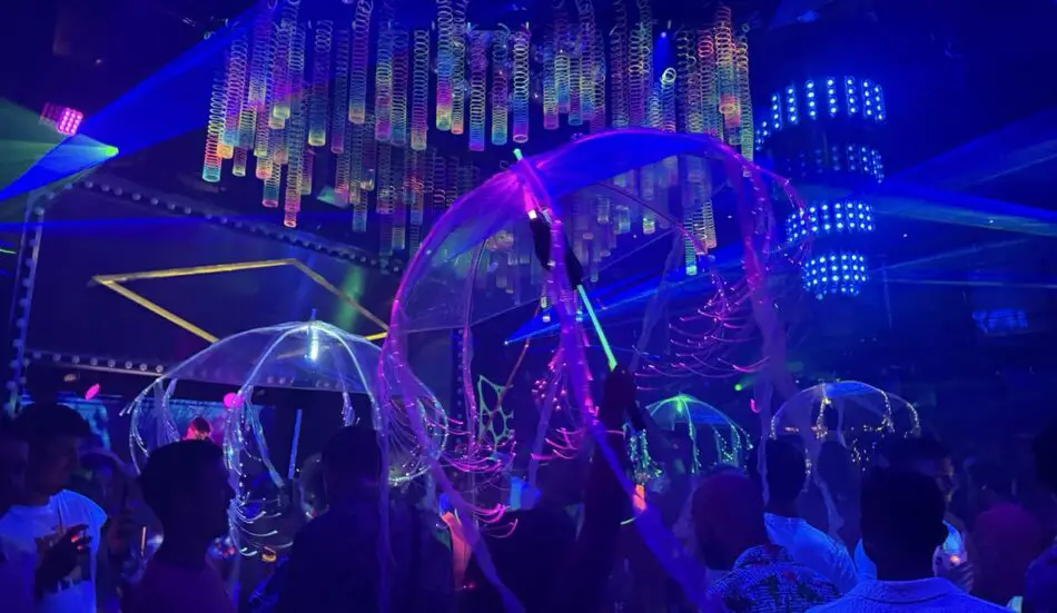 Jellyfish Parade during Electric party