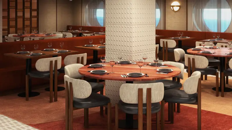 Rojo by Razzle Dazzle on Virgin Voyages cruise ships