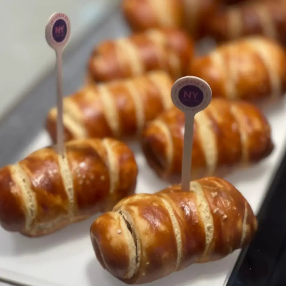 Pretzel Wrapped Nathan’s Hotdogs