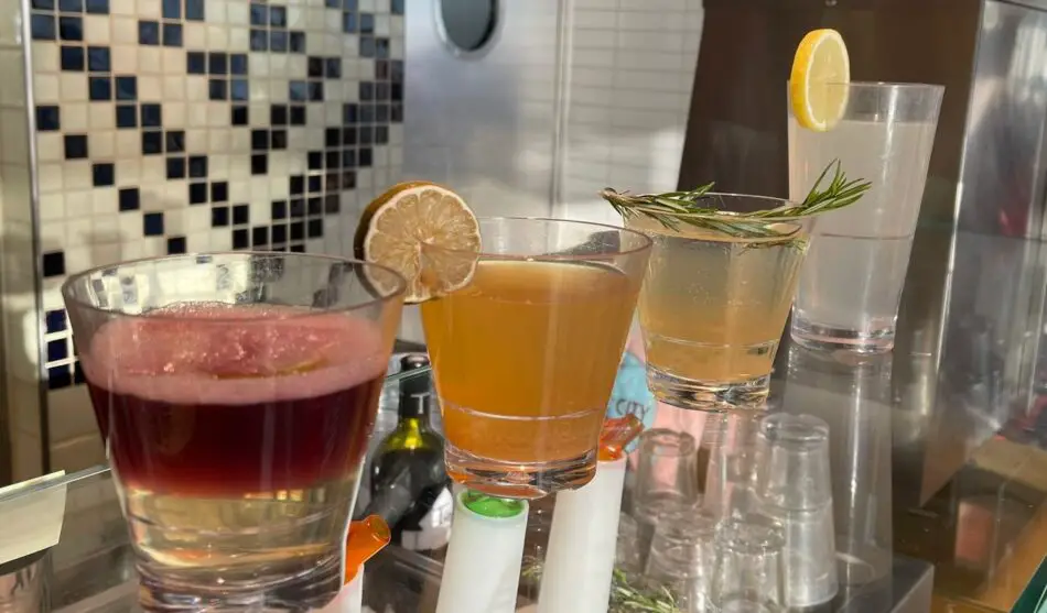 Range of drinks at Sips of Brilliant