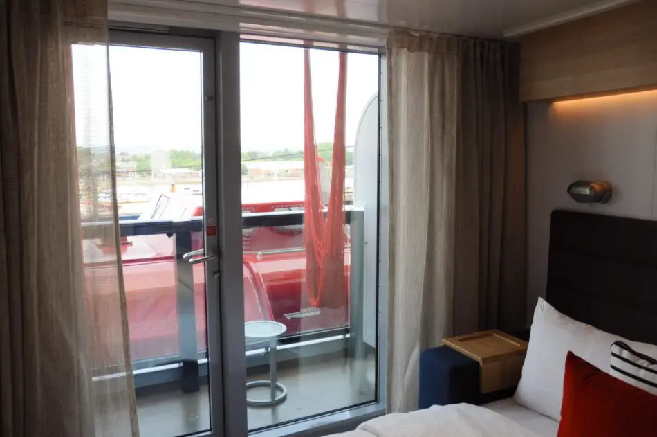 Sea Terrace: (Slightly) Smaller Balcony is slightly blocked by life boat views