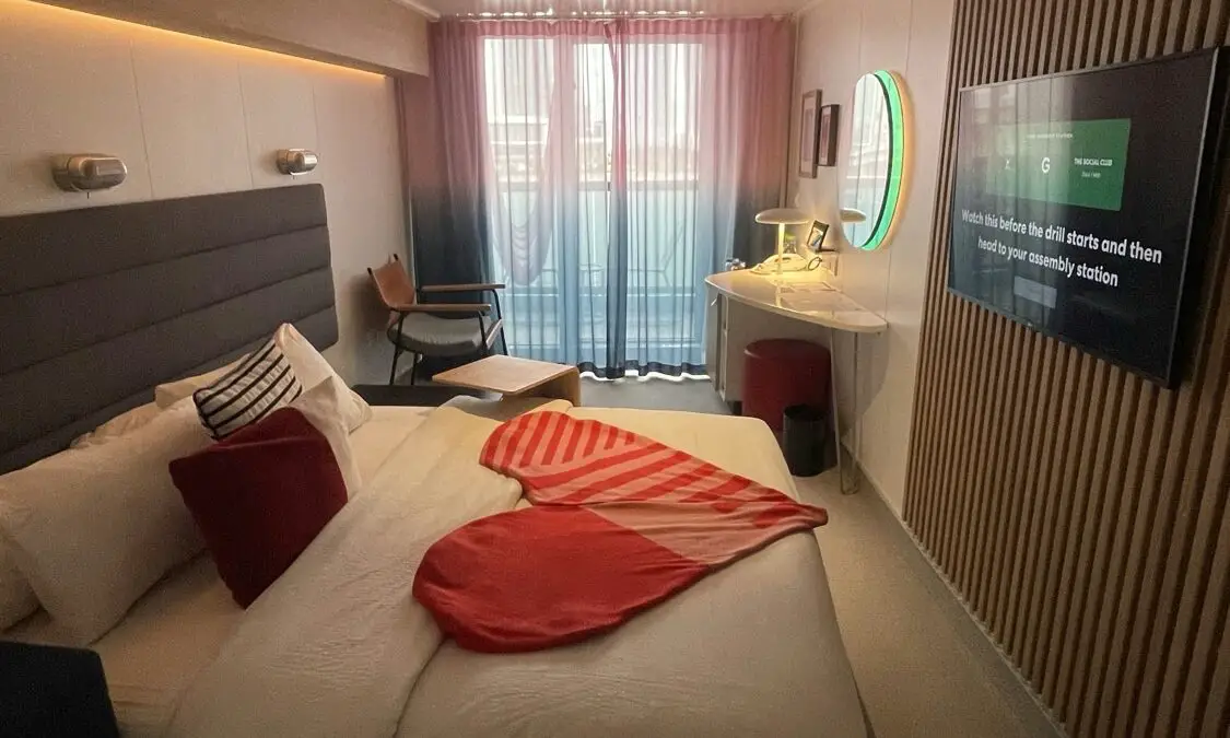 Cabin 9070A on Virgin Voyages cruise ships