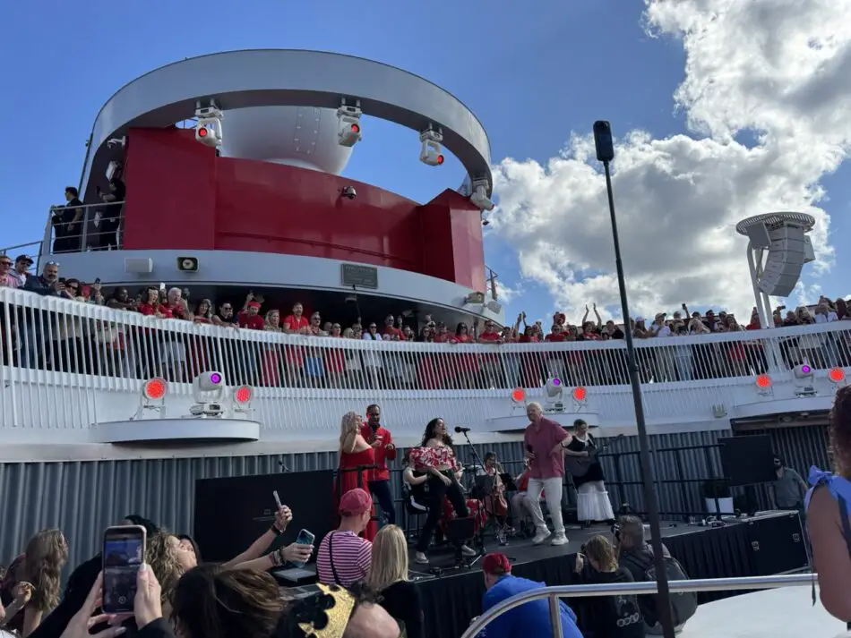 Astrid Jorgensen worked with sailors and crew to organise the largest choir at sea to ring in the celebrations