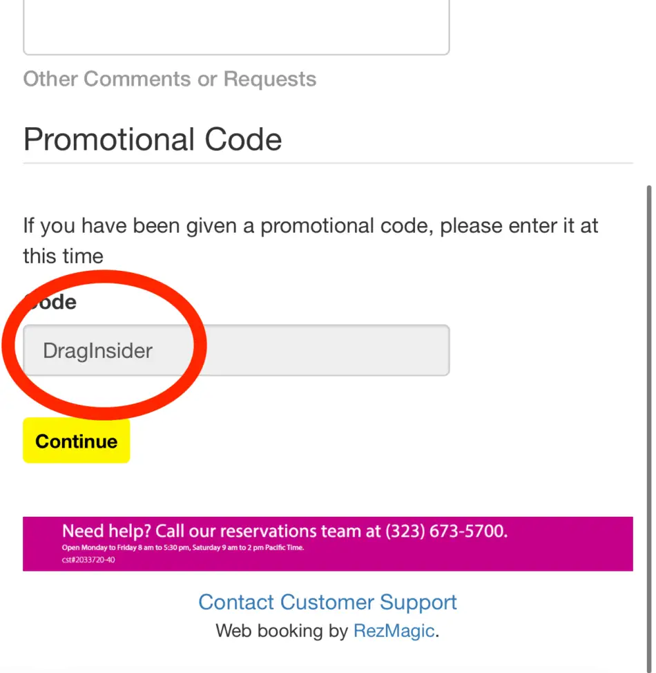 Enter Promo Code Here