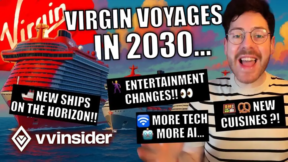 Virgin Voyages cruise ship thumbnail with a smiling man