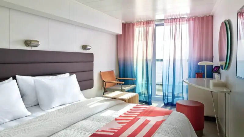 Central Sea Terrace cabin on Virgin Voyages cruise ships