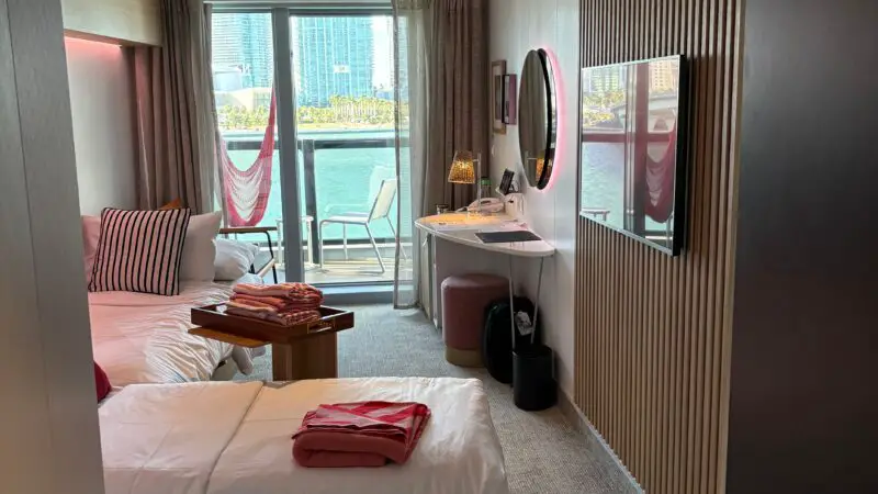 Cabin 8110A on Virgin Voyages cruise ships