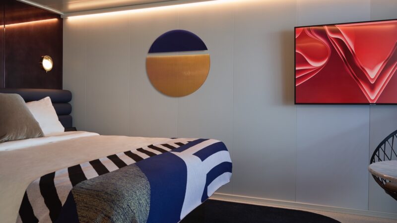 Sweet Aft Suite cabin on Virgin Voyages cruise ships