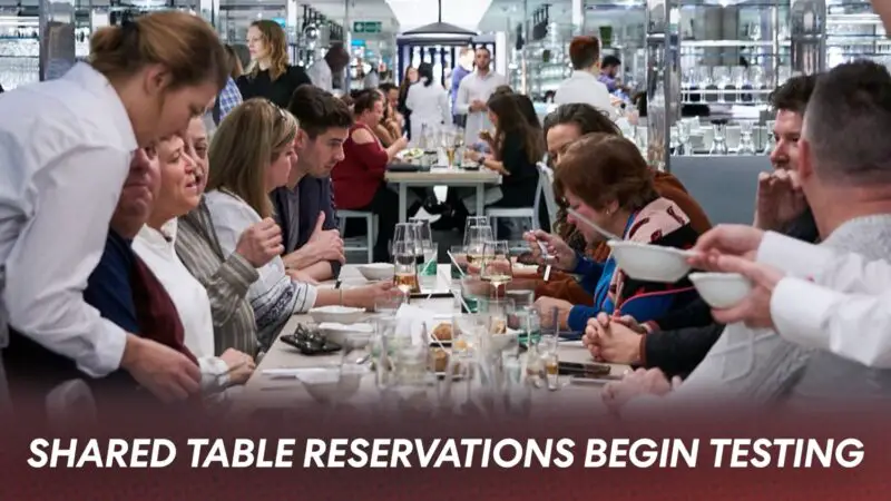 Virgin Voyages Testing Shared Tables for Restaurant Reservations