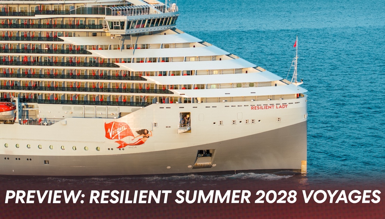 Resilient Lady on a Virgin Voyages cruise ship