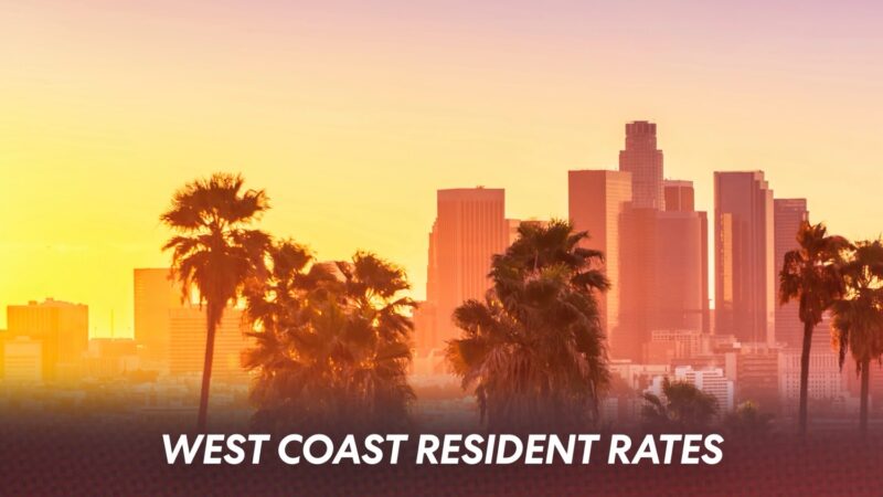 West Coast Resident Rates