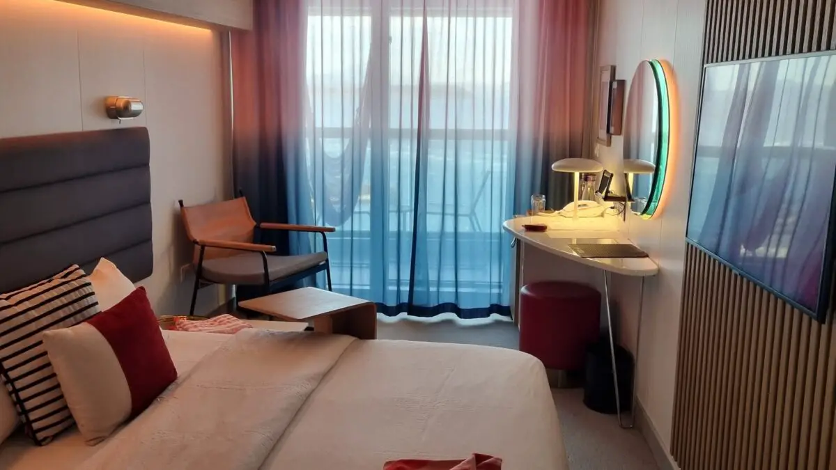 Cabin 14158A on Virgin Voyages cruise ships