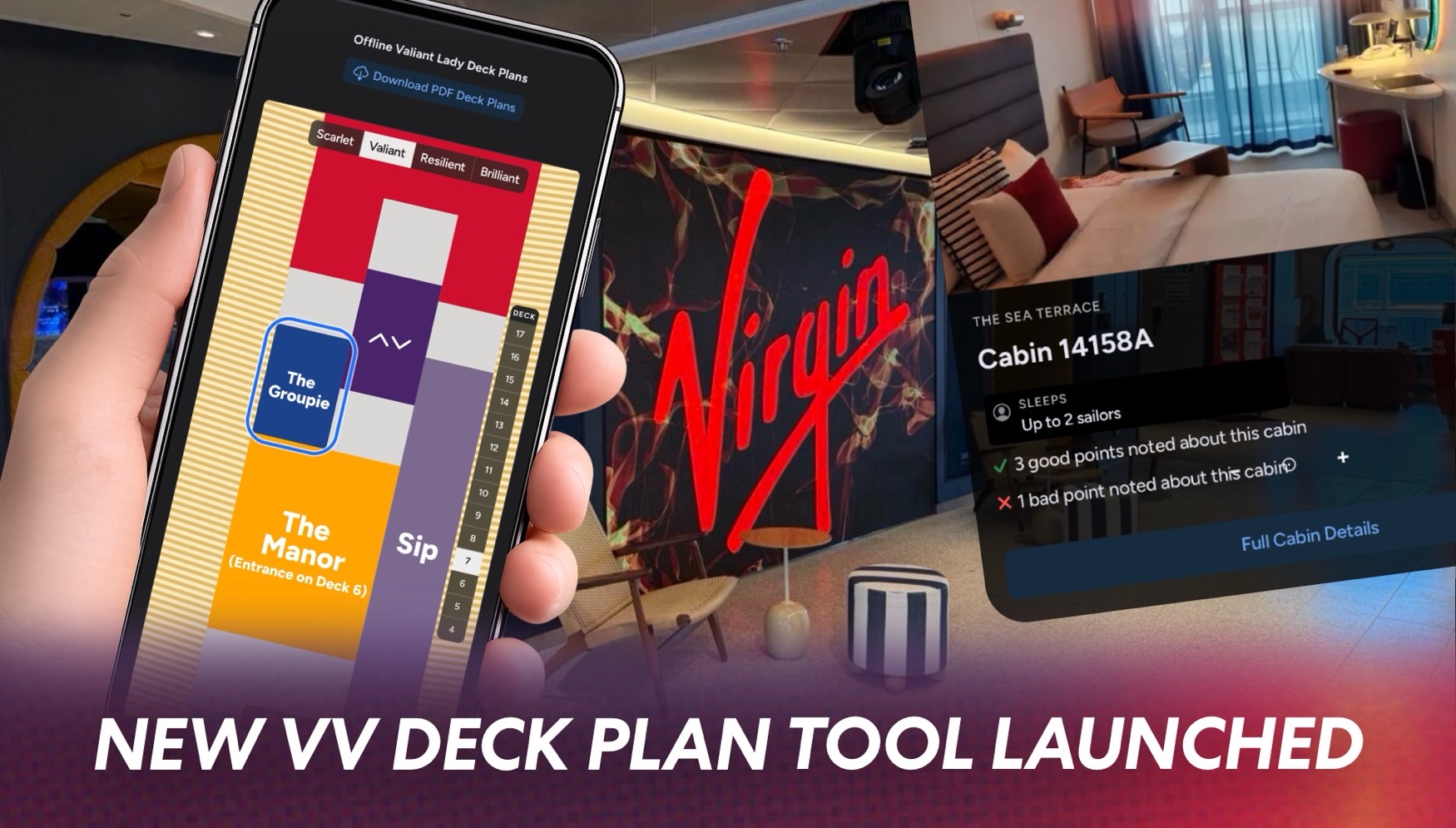 VV Insider Launches New Virgin Voyages Deck Plan Tool