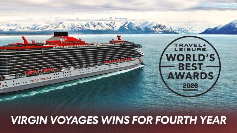 Virgin Voyages Wins Travel + Leisure’s Best Mega-Ship Award for 2026