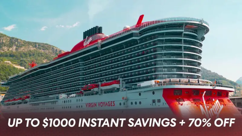 Virgin Voyages September/October 2026: Up to $1,000 Instant Savings & 70% Off Second Sailor