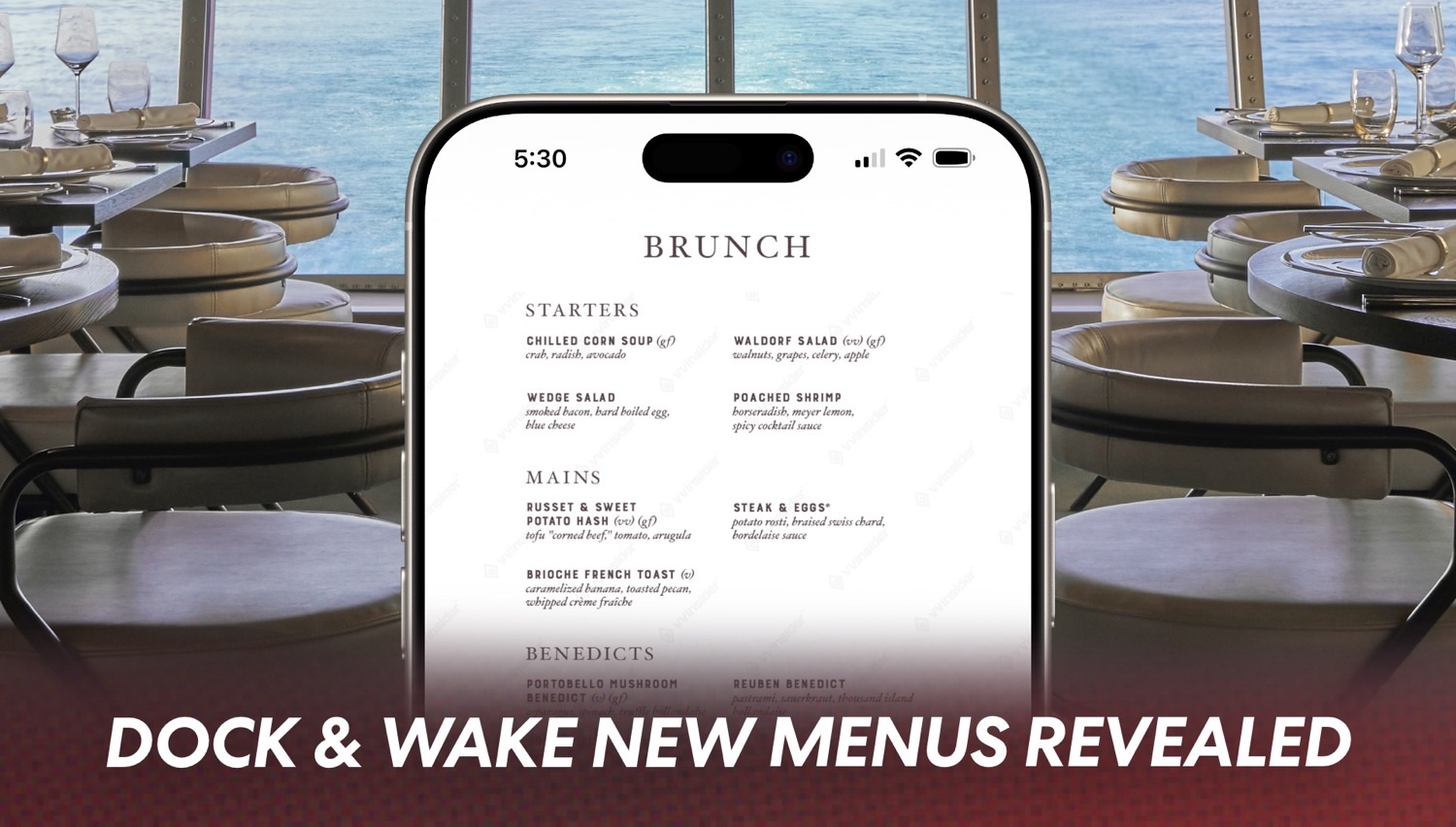 Virgin Voyages’ New Wake & Dock Menus Fully Revealed Across the Fleet