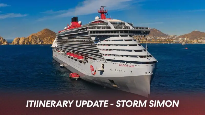 Virgin Voyages' Brilliant Lady October 10th 2026 Cruise Rerouted