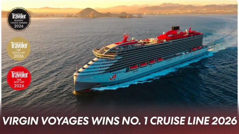 Virgin Voyages Named No. 1 Large Cruise Line by Condé Nast Traveler