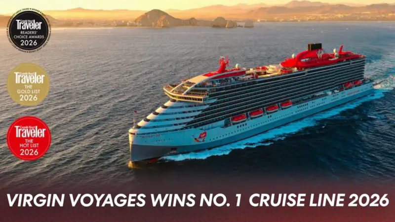 Virgin Voyages Named No. 1 Large Cruise Line by Condé Nast Traveler